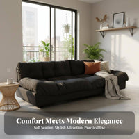 Modern Design 3-Seater Sofa and Table Combo Minimalist and design Reception Seating Streamlined visual appeal Lounge Set adaptable set for Interior Designers, Business Owners, Office Managers, Waiting Area, Studio, Public Space, Library