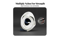High Strength Heavy-Duty Tow Strap Wear-Resistant Tow Strap Kit Reinforced Loops Towing Equipment Multi-Layer Design for Truck Drivers, Away from-Pavement Enthusiasts, Roadside Assistance