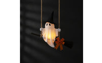 Spooky Ghost Riding a Broom Cloth Decorations Festive Decoration Lightweight for Porch