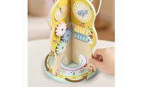 Tree Bead Maze Sliding Pieces Wooden Bead Maze Fine Motor Skills Roller Coaster Wire Toy