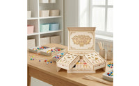 DIY Jewelry Box Kit Multi-Compartment Jewelry Box with Gift Bag Creative Toy for Girls