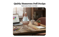Silicone Joke Gift Doll Soft & Squeezable Funny Pot-Belly Figurine Press Toy Conversation Piece Novelty Item Distinctive Design