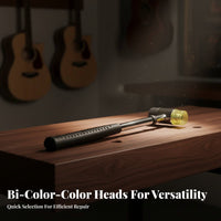 Non-Slip Grip Fret Hammer Alloy Steel Shaft Guitar Fret Installation Tool for Musicians, DIY Hobbyists, Repair Shop, Workshop, Home