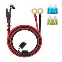 to o rings Terminal Cable  Inline Circuit Protector Protection Fused Loop Terminal Harness Pure Copper Wire 10AWG Tender Cable for Motorcycle, RV