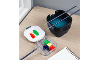 Empty Paint Palette Box Multi-Functional Empty Watercolor Palette Paint Tray with Lid Lightweight Easy to Clean for Painters