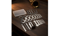 25 Pieces Saxophone Pad Adjustment Tools Stainless Steel Saxophone Repair Tools Metal Pad Leveling Tool for Gigs
