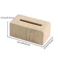 Tissue Box Cover Travertine-Reminiscent of Rectangular Tissue Box Cover Speckled for Coffee Table