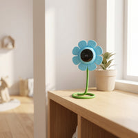 Wireless Baby Monitor with Flexible Stem Compact Flower Baby Camera Decorative for Parents, Newborns, Nursery, Crib