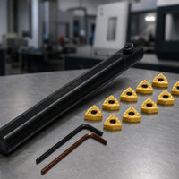CNC Turning Tool Holder Anti-Vibration Holder with Carbide Inserts Tooling for Metalworkers
