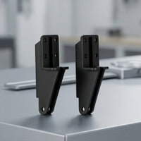 2 Pieces Replacement Screen Door Closer Bracket Plastic Door Closer Mounting Bracket Angled Hardware Reliable for Homeowners, DIYers, Home Repair