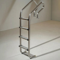 Stainless Steel Pool Ladder No-Embed-Embed Pool Ladder with Handrails Heavy Duty for Homeowners, Swimming Pools