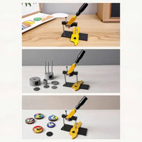 Button Maker Machine Lever-Style Button Maker Tabletop for Hobbyists
