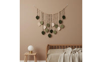 Woven Foliage Tapestry Chic Aesthetic Boho Foliage Tapestry Macrame Wall Hanging Great Gift Thought Macrame Feather Hanging