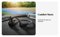Air Conduction Headphones Built in Slot Headphones Suitable Fit Opening Ear Sports Headset for Cyclists, Athletes, Running