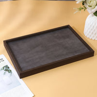 Jewelry Display Tray Rectangular Jewelry Display Tray Low-Profile for Vanity, Dresser, Retail Counter