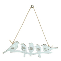 Metal Bird Wall Art Farmhouse Metal Bird with Branch Rust-Resistant for Patio
