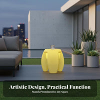 Four-Lobed Light-Emitting Seat Waterproof Light-Uping Stool Indoor & Outdoor Use Illuminated Furniture for Event Planners, Business Owners, Bar