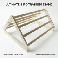 Wooden Parrot Perch Toy, Multi-Level Bird Perch, Bird Enrichment Toy Perch, Chicken Roosting Bar, Parrot Perch for Bird Aviary