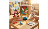 Pattern Block Game with Bell Double-Sided Block Puzzle with Bell Pattern Matching Puzzle Game Interactive Brain Teaser