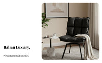 Italian design rotate Dining Chair Designer Piece Upholstered Seat Retro Look Home Furniture Multi-Use for Design aficionados, Office Workers, Homeowners, Living Room, Bedroom, Restaurant, study corner alcove