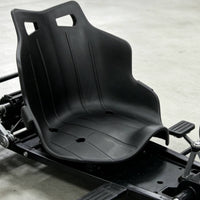 Black Go-Kart Seat Long-Lasting Single Go Kart Seat Rigid Lightweight for Children