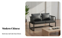 7 Pieces Modern Chinese Design 7-Piece Modular Seating Arrangement Light Luxury Design Office Sofa Set Multiple Configurations Commercial Furniture Reconfigurable for Interior Designers, Facilities Managers, Business Owners, VIP Room, Corporate Lobby