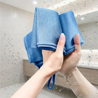 Large Microfibre Cleaning Cloths, 40cm x 40cm Dish Cloths, Checkered Glass and Kitchen Towels, 10 Pack