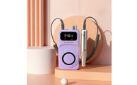 Nail Drill Machine with Lamp Rechargeable Nail Drill with Lamp Cordless Portable for Beginners, Home DIY