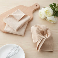 Corn Grain Microfibre Towel, Microfibre Cloth 30cm x 30cm with Hanging Loop, Lintless Microfibre Towel for Kitchen and Furniture, Pack of 7