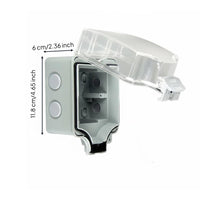Waterproof Outlet Box Dustproof Weatherproof Outlet Box Easy Installation for Garden, Workshop, Bathroom