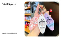 Creative Design Gem Shaped Key Identifier Lightweight Gem Shaped Key Fob Long-Lasting for Students, Teenagers, Gifting, Car Keys