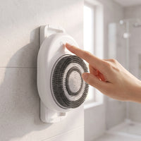 Rotating Electric Shower Brush with Wall Mount Rechargeable Electric Back Scrubber Detachable Wall-Mounted Back Scrubber for Disabled, Bathroom