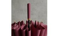 Classic 16 Rib Umbrella Heavy Duty Custom Print Umbrella Strong Wooden Handle Large for Corporate Events