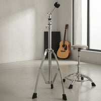 Rust Resistant Adjustable Cymbal Stand Heavy Duty Hanging Cymbal Stand Memory Lock Music Gear Chrome Finish for Drummers, Rehearsal