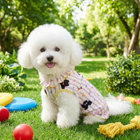 Dog Pyjamas with Belly Protection Clothing, Knitted Warm Dog Bodysuit, Winter Puppy Clothes for Small Dogs and Pomeranians with Tail Openings