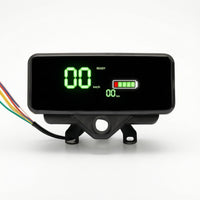 Universal Tricycle Instrument with Bracket Wired Digital Dashboard Backlit Speedometer Clear Visibility for Commuting
