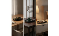Elliptical Tray Vintage Aluminum Tray Wide for Console