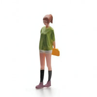 Miniature Figure Freestanding Diorama Figure Painted People Figurines for Street Scene
