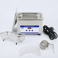 0.8L Sound-Wave Cleaner Compact Sound-Wave Cleaner with Basket Stainless Steel for Jewelers, Hobbyists, Countertop, Home, Workshop