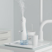 4 Cleaning Modes Portable Water Flosser IPX8 Waterproof Rechargeable Oral Flosser 360° Rotating Nozzle Teeth Cleaner Easy to Clean for Home, Travel