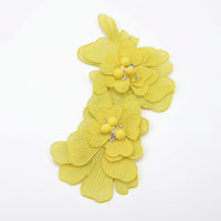 Floral Applique with Pin Double-Layer Applique with Brooch Pin Flower Brooch Decorative Elegant for Crafters