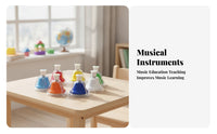 8 Pieces Educational 8 Note Hand Bell Set Interactive Play Children's Plaything