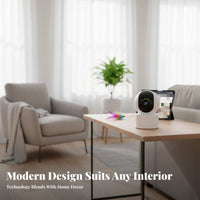 Home Observation Device Full Color Indoor Camera Pan Tilt Magnify for Homeowners, Pet Owners, Infant Room, Office, Garage