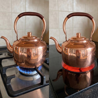 5L Pure Copper Flat-Bottom Kettle for Gas Stovetop & Induction Cooker