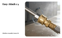 Brass Construction Pressure Washer Wand with Ball Valve Anti 1/4 Inch Quick Connect Spray Lance Leak Proof