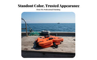 Three-Piece Work Vest CCS Approved Buoyancy Aid Reflective Strips Water Gear for Ship Crews, Fishing, Business Vessels, Recreational Boating