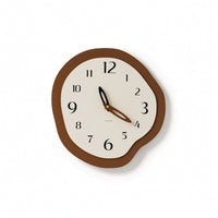 Decorative Wall Clock Irregular Analog Wall Clock Silent for Bedroom, Office