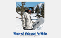 Winter Ski Jacket, Windproof Waterproof Powder Coat, Unisex, Japanese Style, Double Board, Outdoor Gear