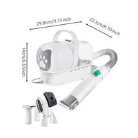 Low Noise Shedding Vacuum Brush 7 in 1 Cat Grooming Clipper Kit for Home