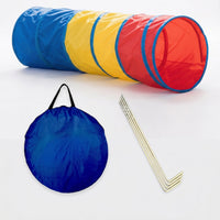 Portable Tunnel with Ground Spikes Lightweight Dog Tunnel with Stakes Easy Setup Indoor for Backyard